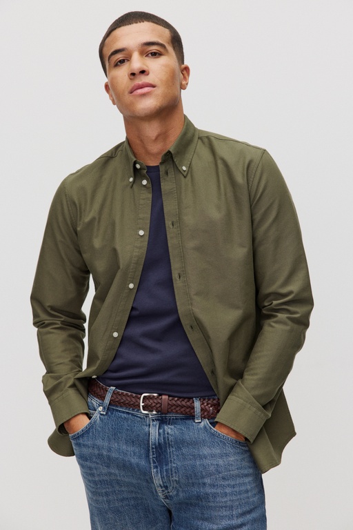 Ethan oxford shirt DK GREEN